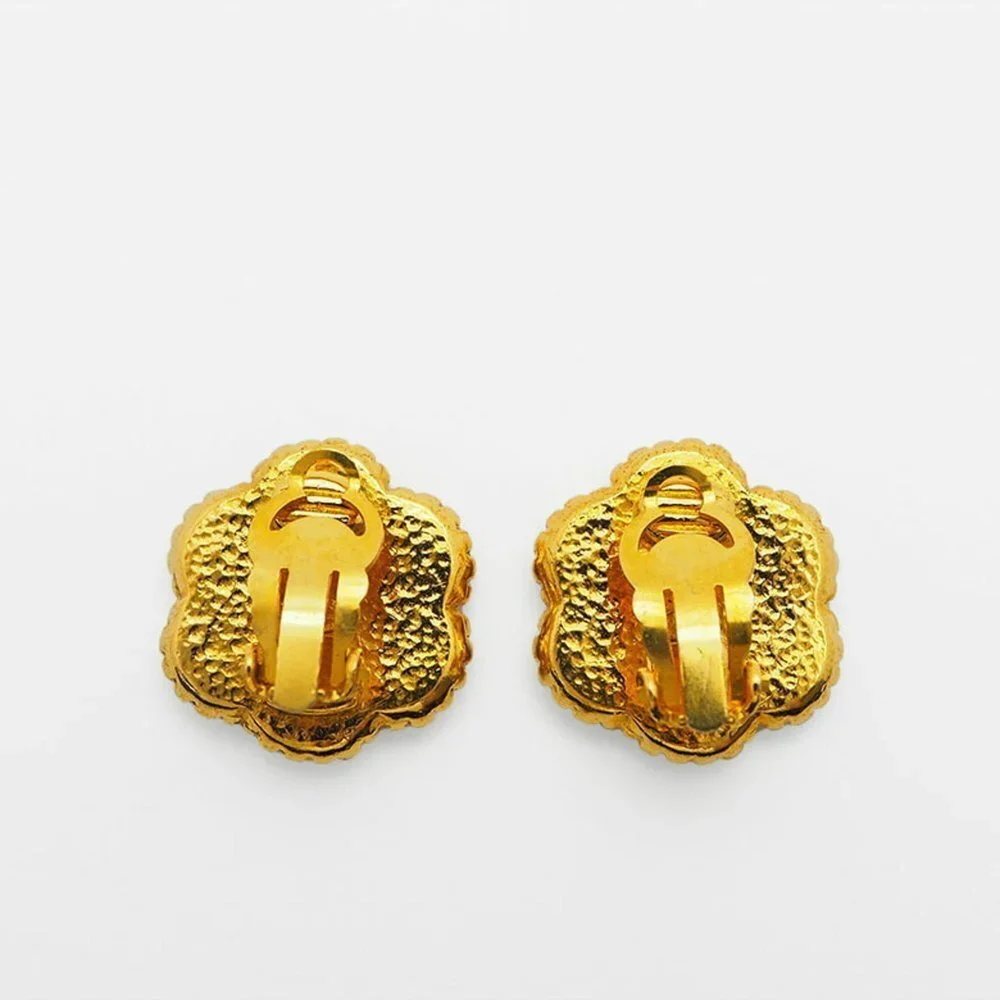 CHANEL gold earrings