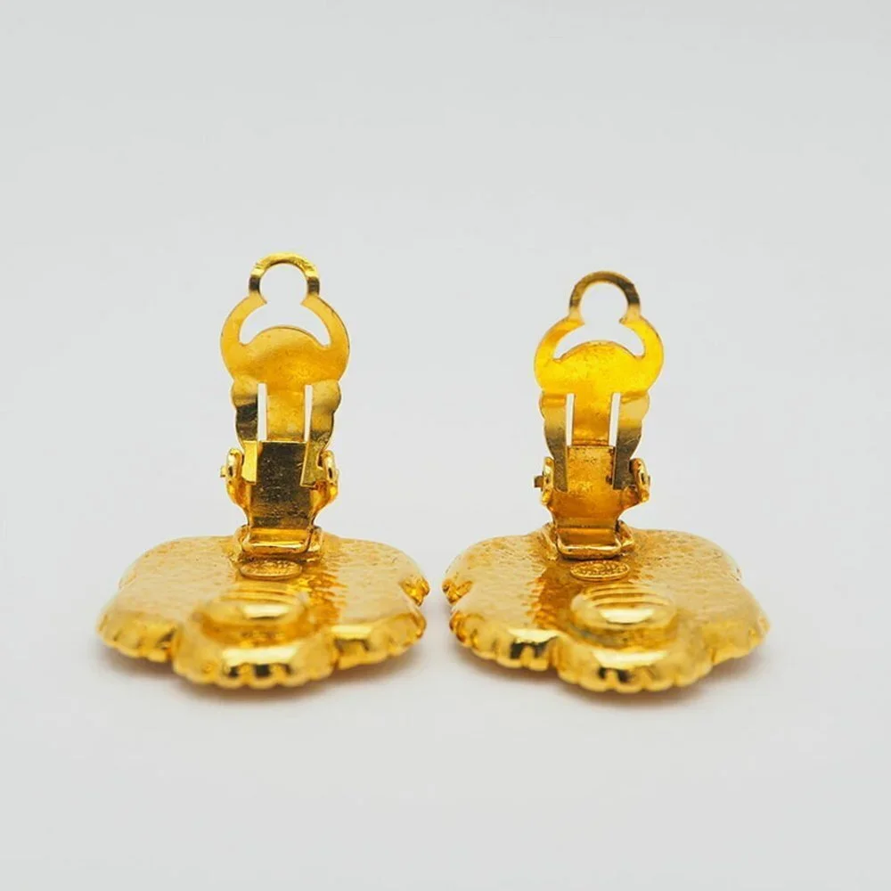 CHANEL gold earrings