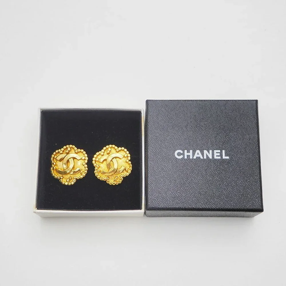CHANEL gold earrings