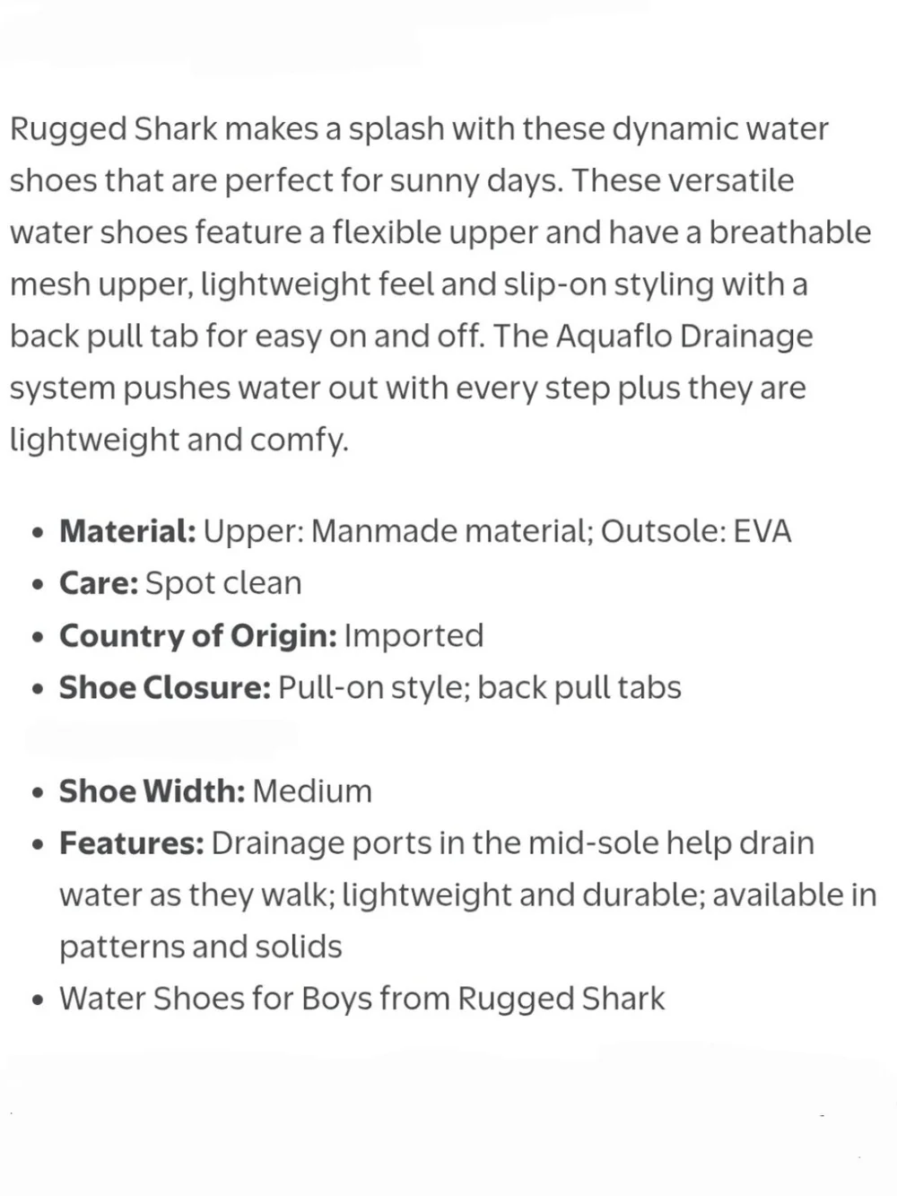 Rugged Shark lightweight slip