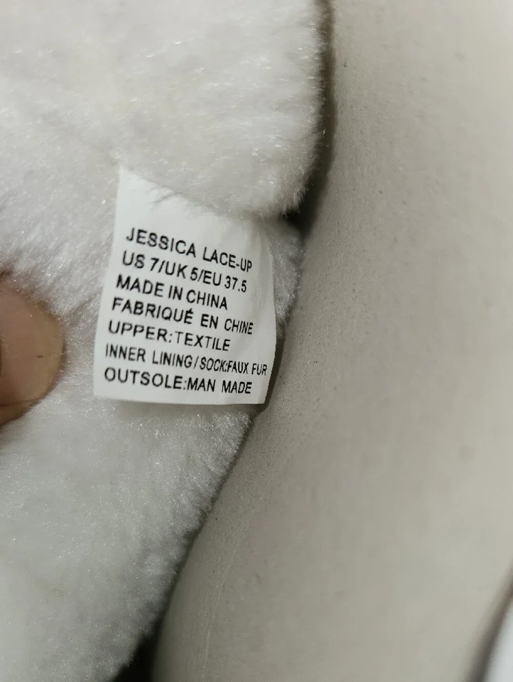 JustFab quilted white