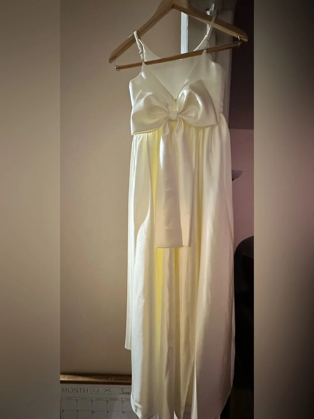 N/A strapless satin