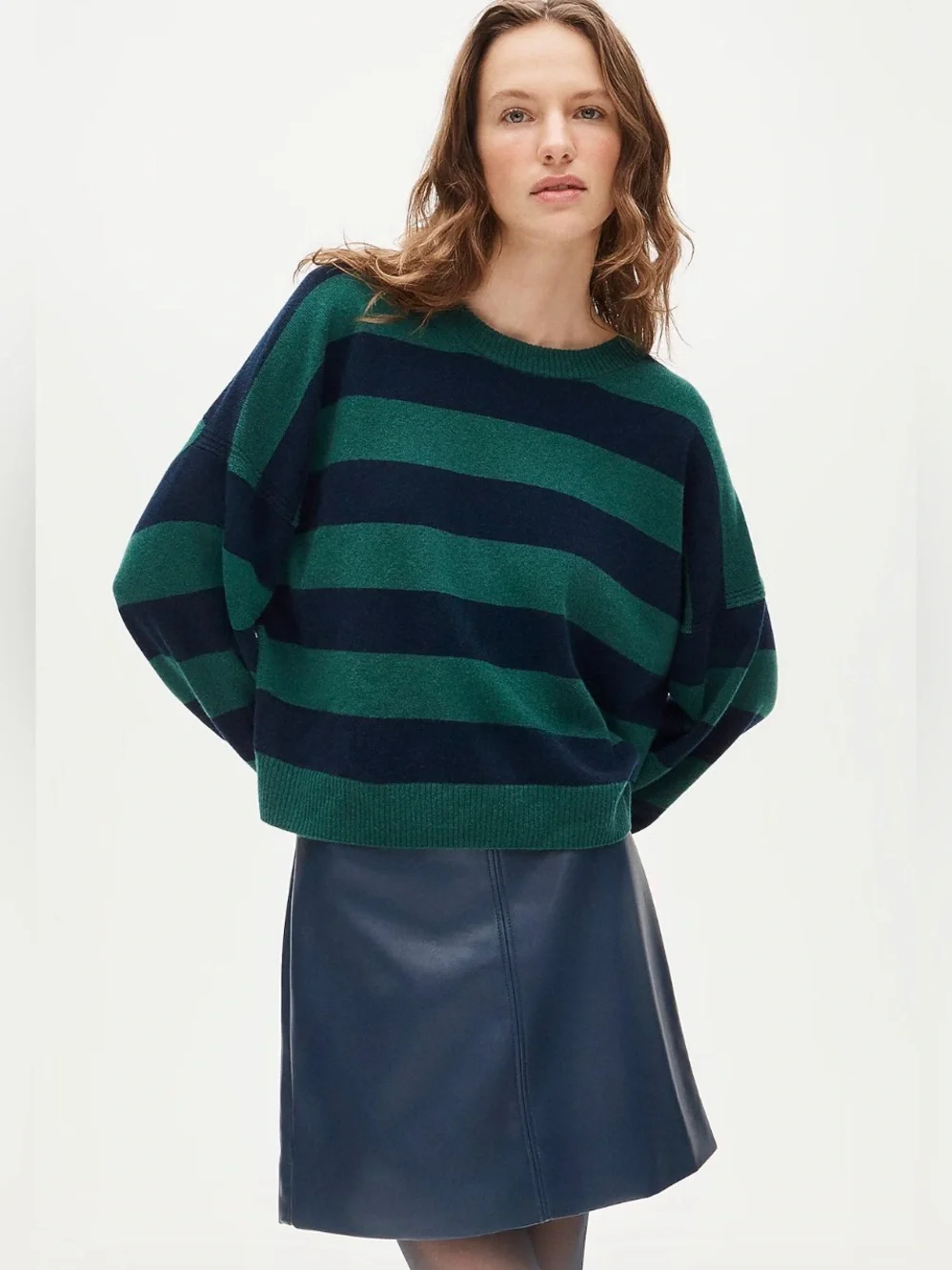 NWT J CREW Cashmere Blouson Sleeve Sweater M