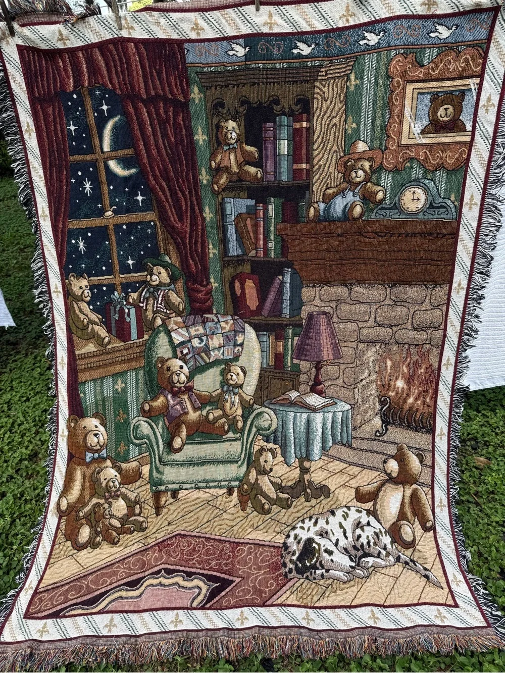 Vintage woven throw