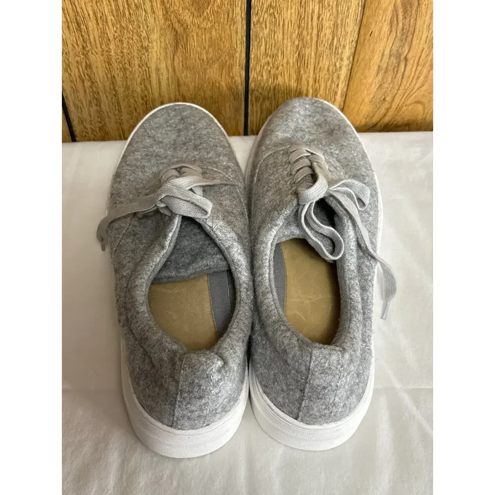 206 Collective Mark Men's Gray Lace-Up Sneakers Size 11 Casual Comfort Fabric