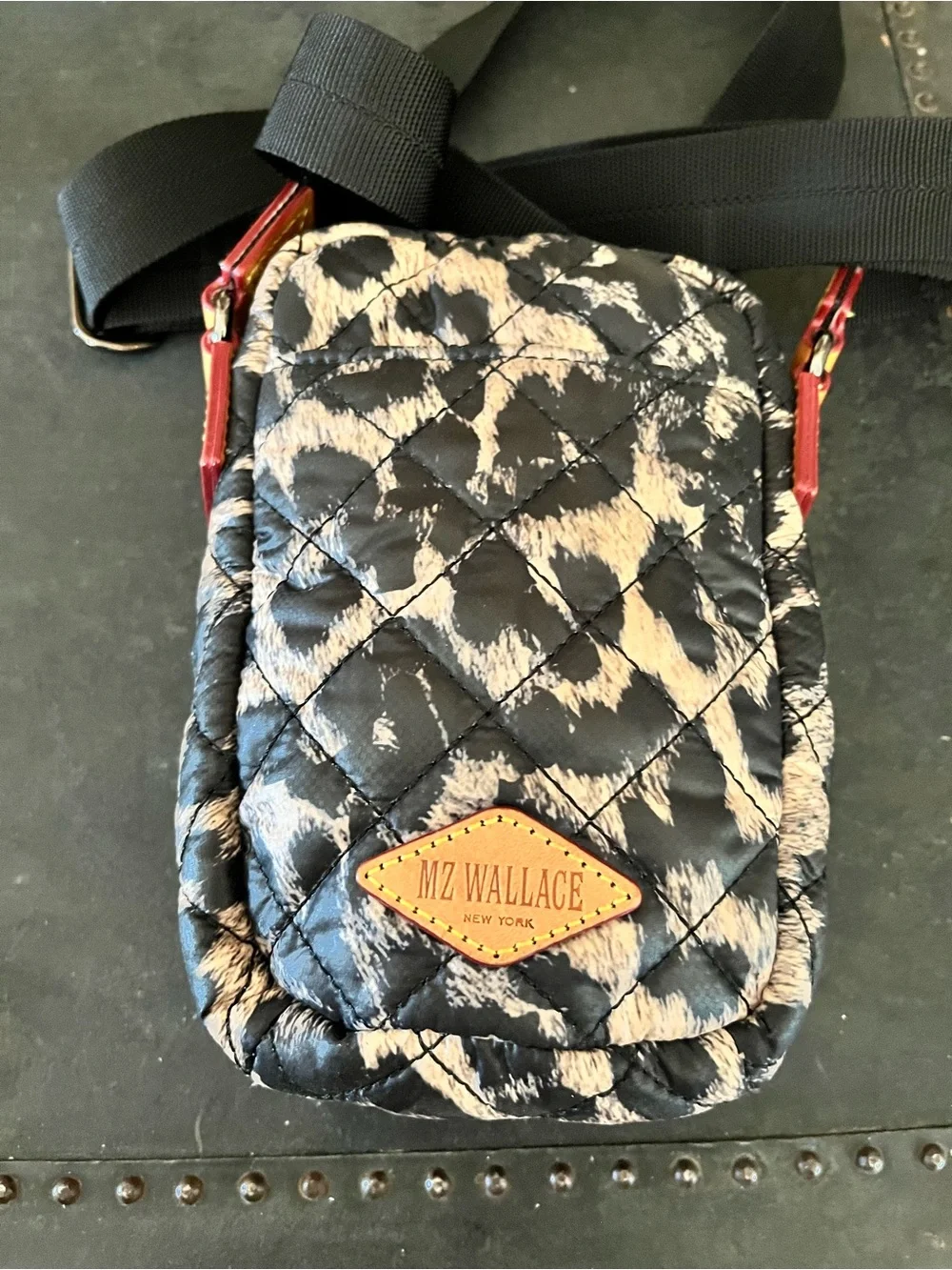 MZ Wallace leopard Micro Metro crossbody