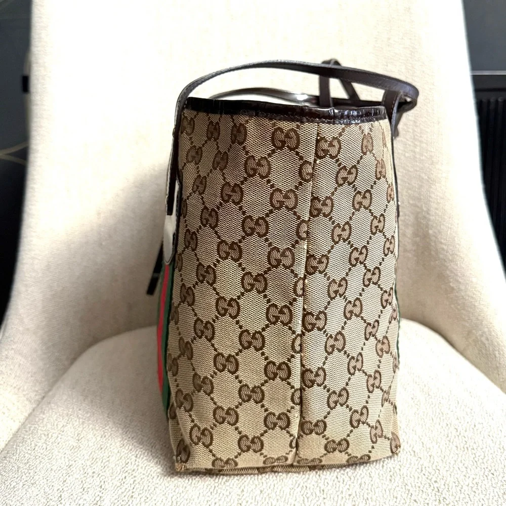 Authentic Gucci GG Canvas Jolicoeur Tote bag