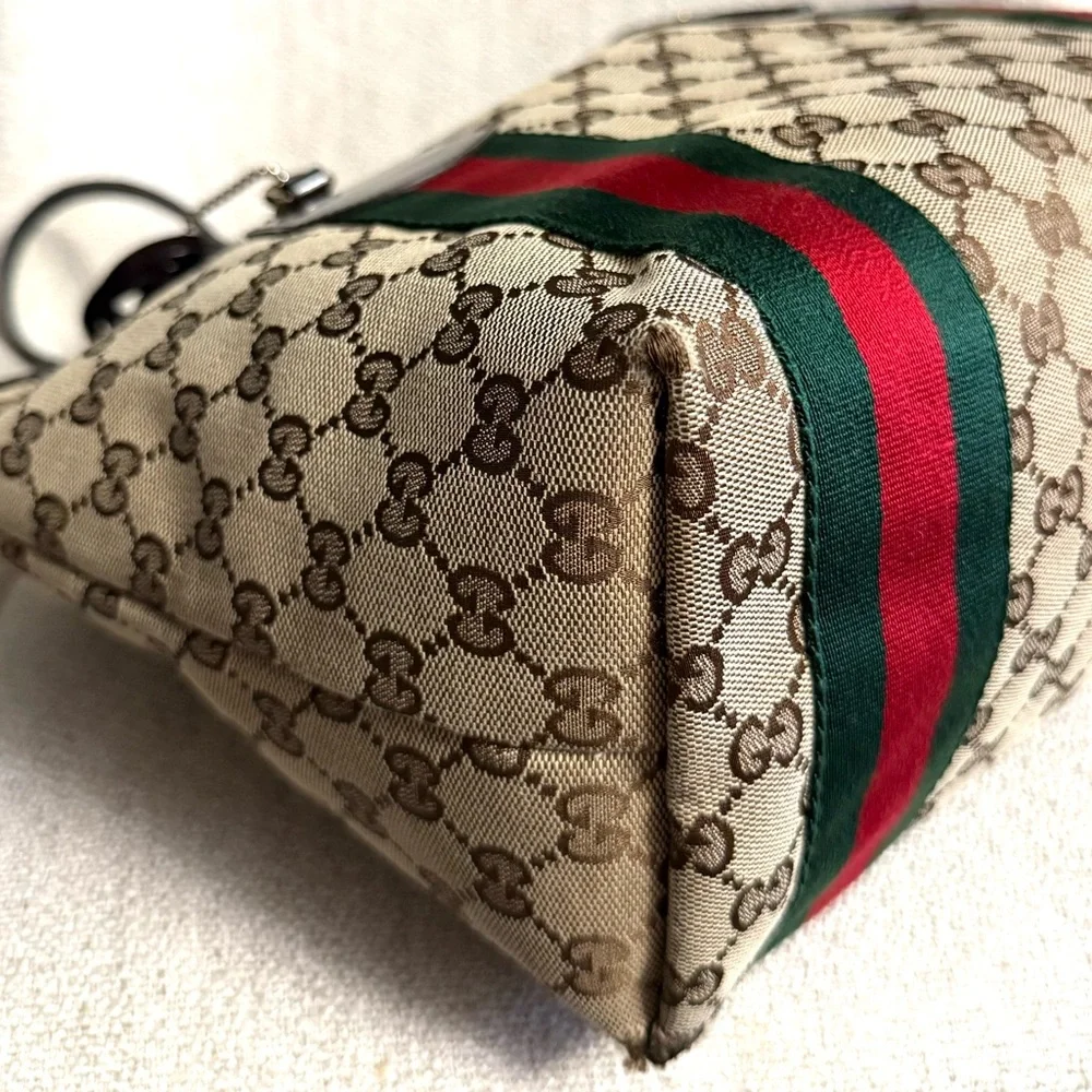 Authentic Gucci GG Canvas Jolicoeur Tote bag