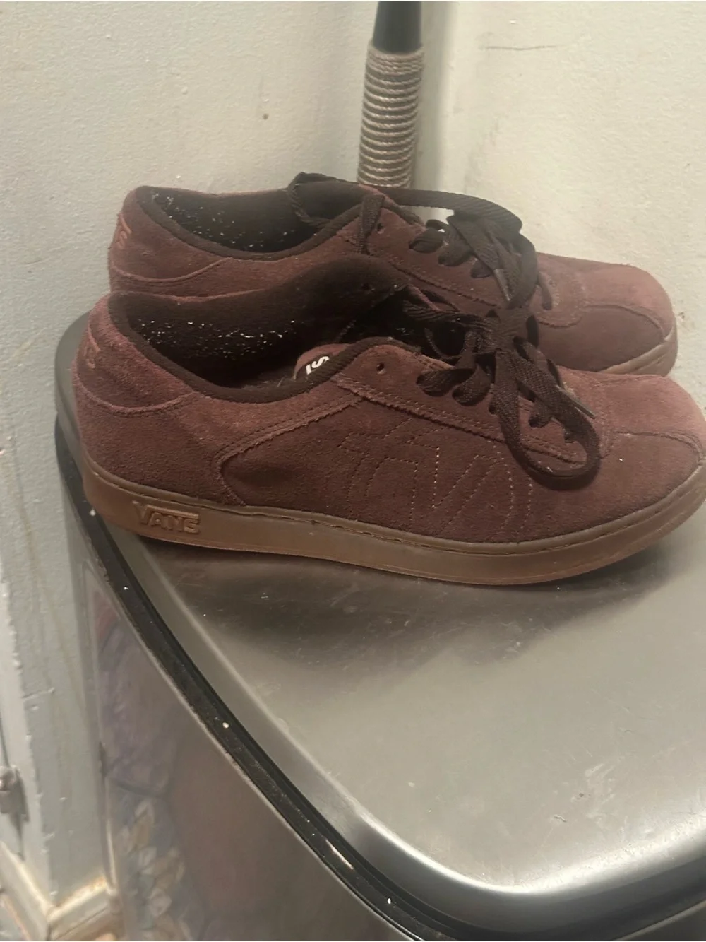 Vans brown suede