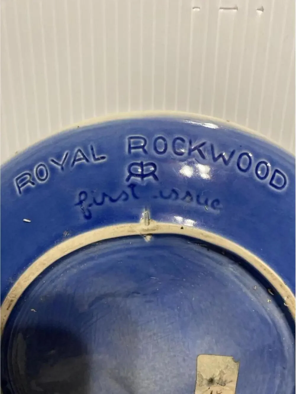 VTG Royal Rockwood Pottery 70s Christmas Plate 1st Issue Madonna/Child *