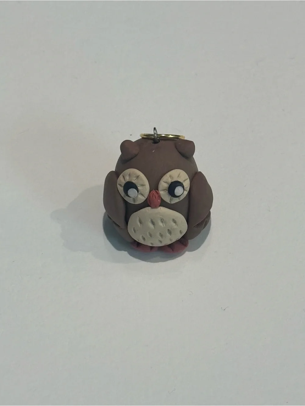 Handmade Brown Owl Small Accessory Charm
