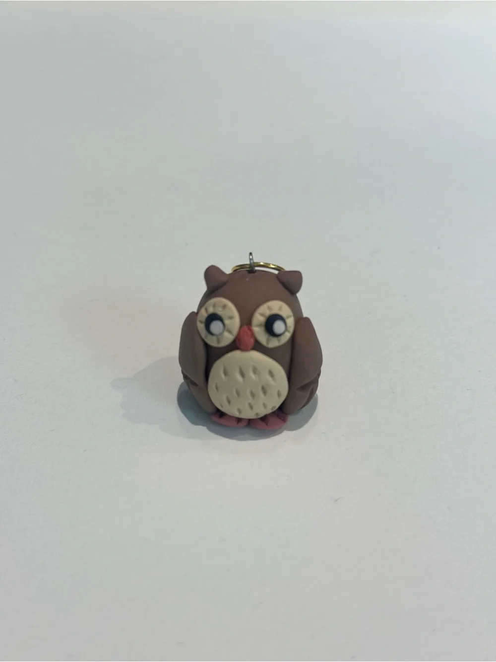 Handmade Brown Owl Small Accessory Charm
