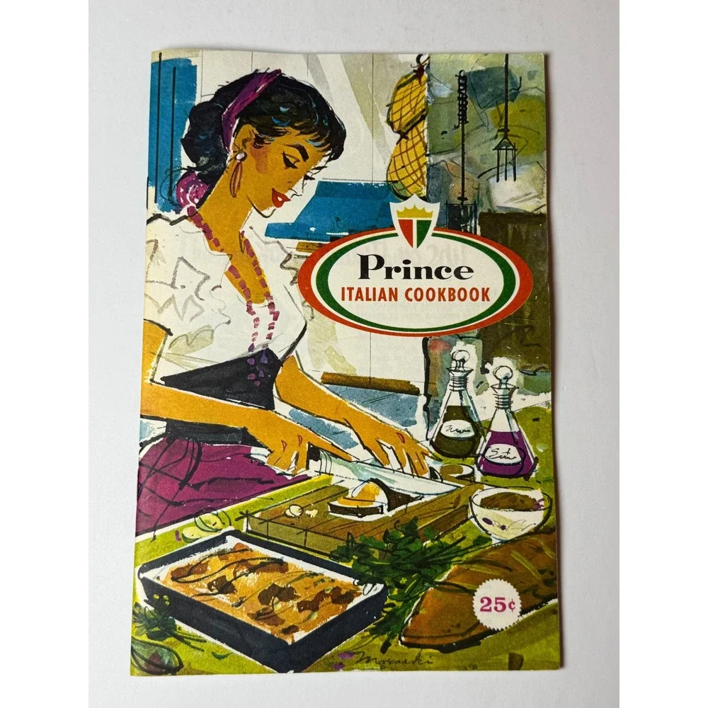 Vintage Prince‎ Italian Cookbook Mid-Century Pasta Recipe Booklet Advertising