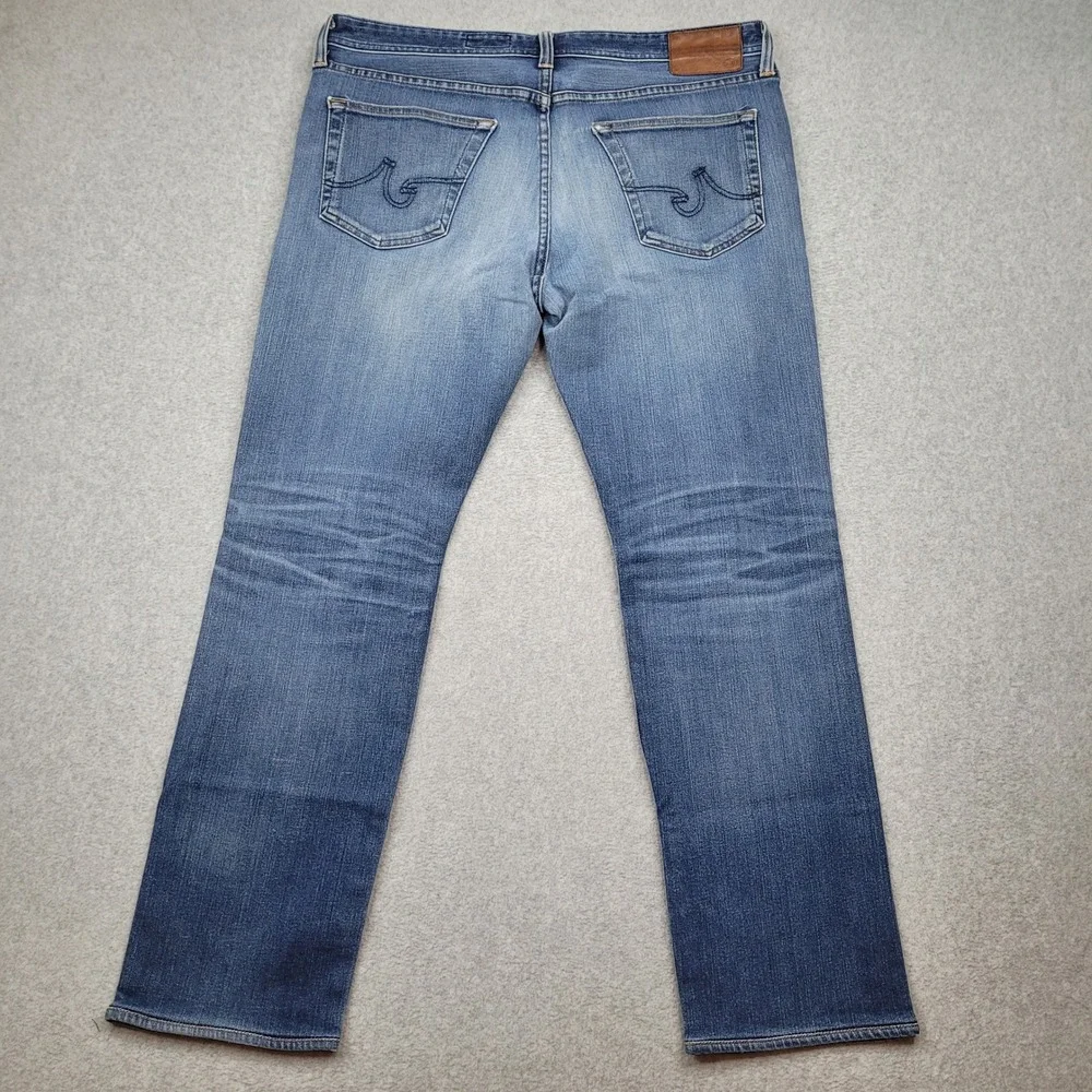 AG Adriano Goldschmied The Graduate Jeans Mens 36 Blue Distressed Denim‎ 360
