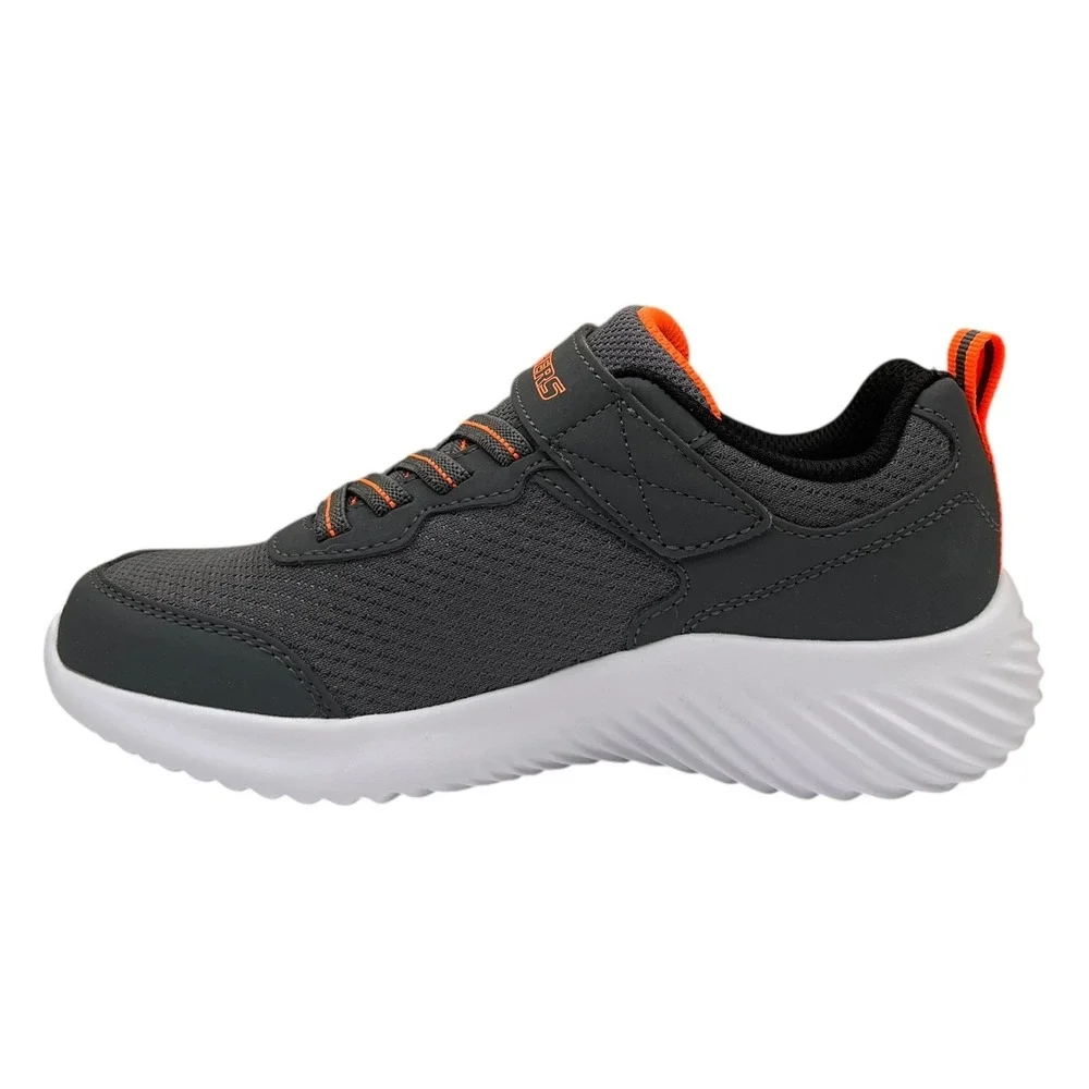 Skechers TechRox Youth Boys Slip on Athletic Sneakers Size 2 Gray Charcoal Shoes