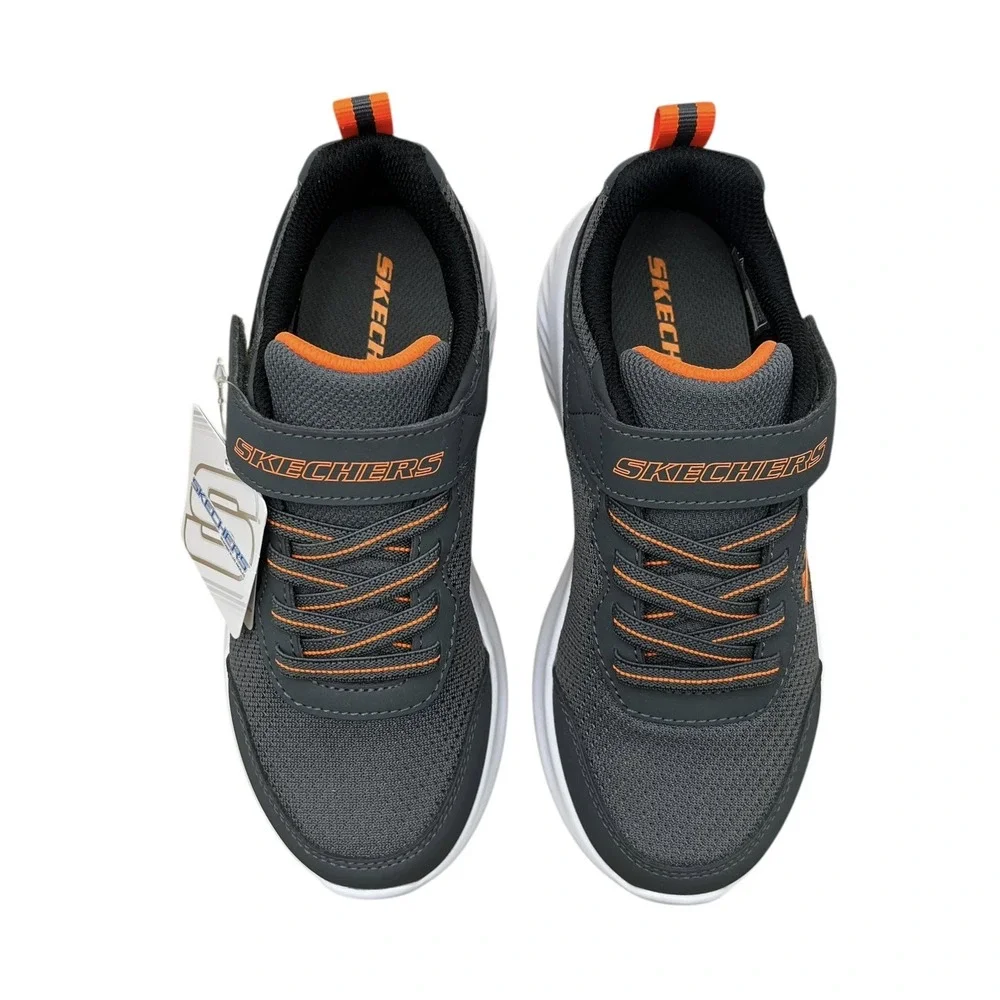Skechers TechRox Youth Boys Slip on Athletic Sneakers Size 2 Gray Charcoal Shoes