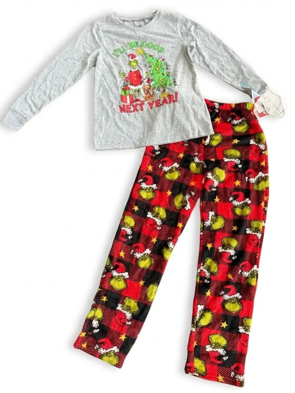 NEW! Size XL 14 Dr. Seuss The Grinch Unisex Family Matching Pajamas