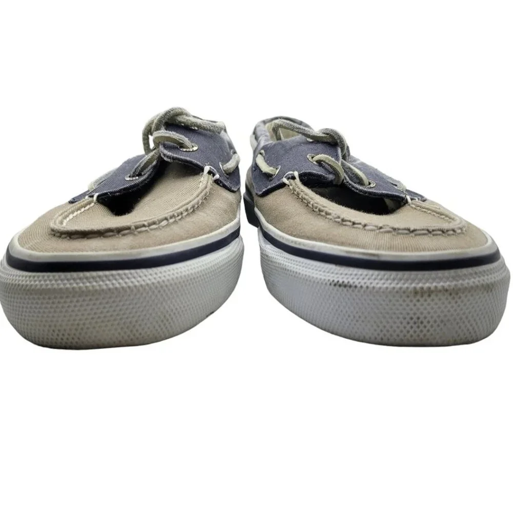 Sperry Top Sider Boat Shoe Mens 8 Blue Tan‎ 0538207 Summer Yacht Club Dock Pool