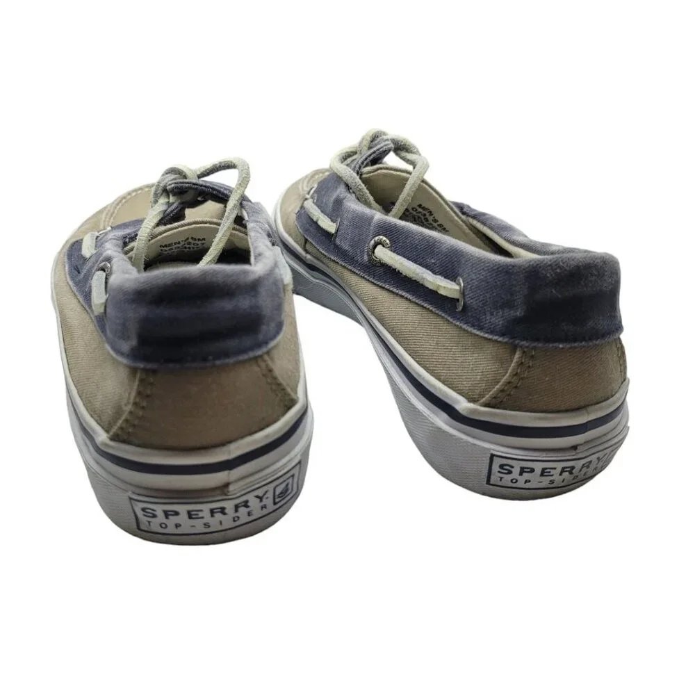 Sperry Top Sider Boat Shoe Mens 8 Blue Tan‎ 0538207 Summer Yacht Club Dock Pool