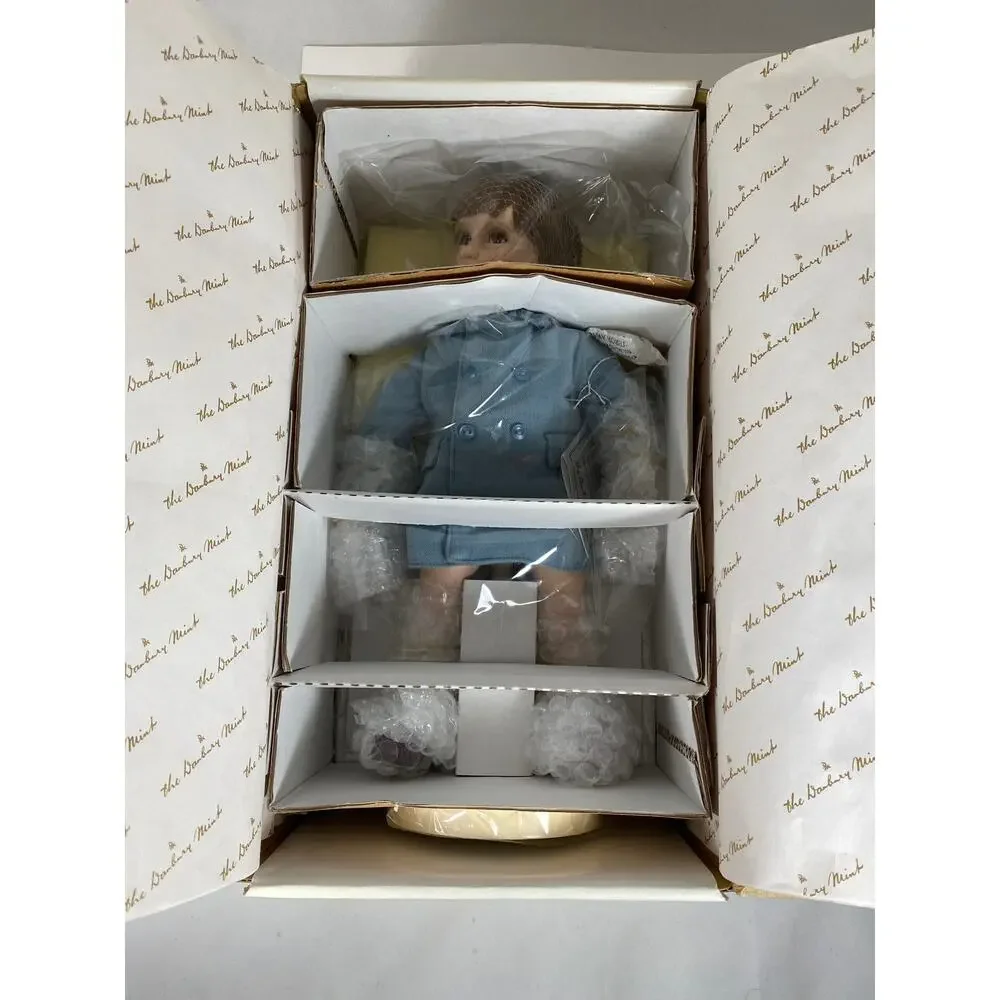 The Danbury Mint, A Farewell Salute, The John-John Porcelain Doll Collection NIB