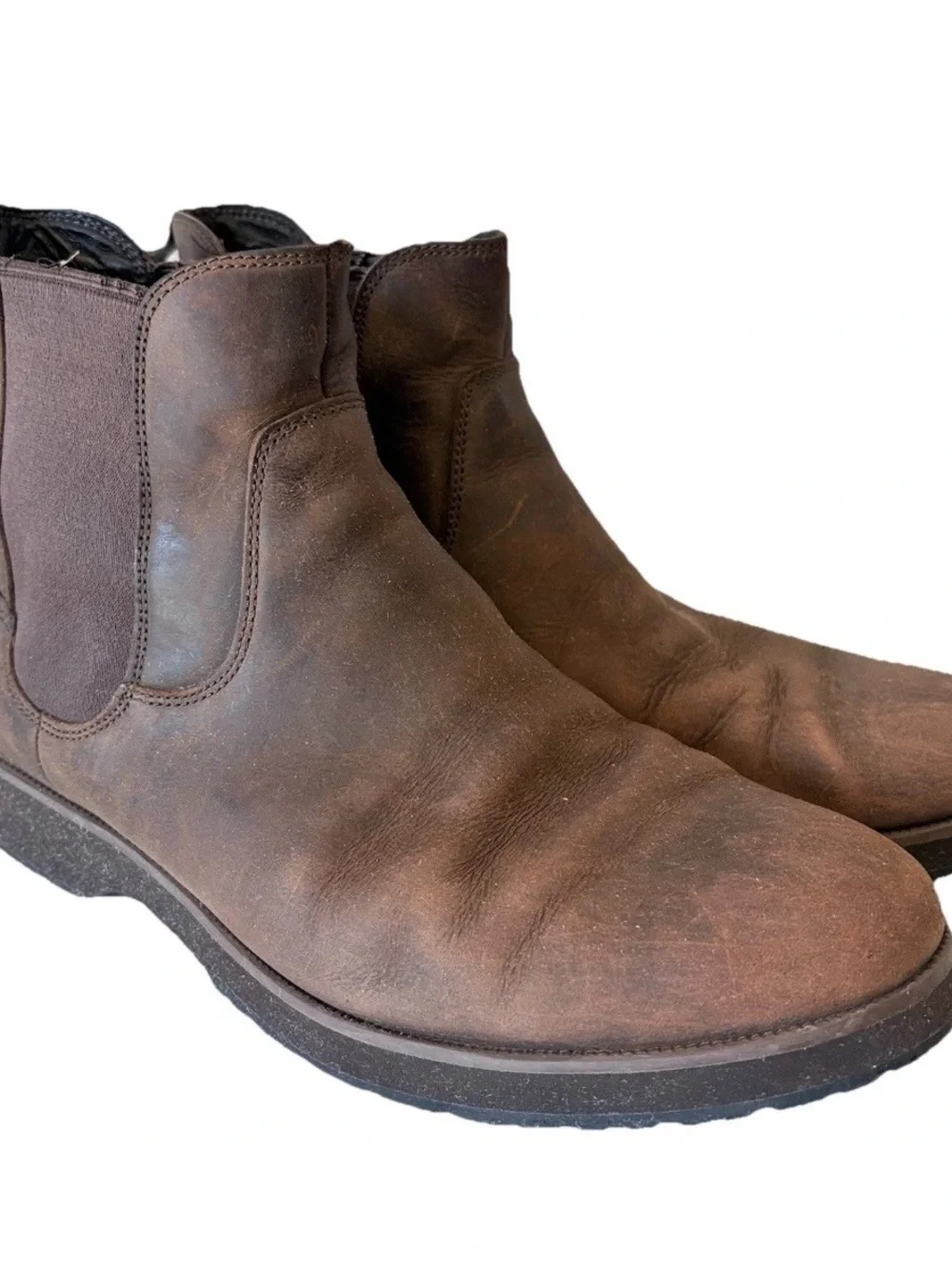 UGG Men's Biltmore Chelsea Boots Brown Leather Mens Size 10.5 Waterproof 1007995