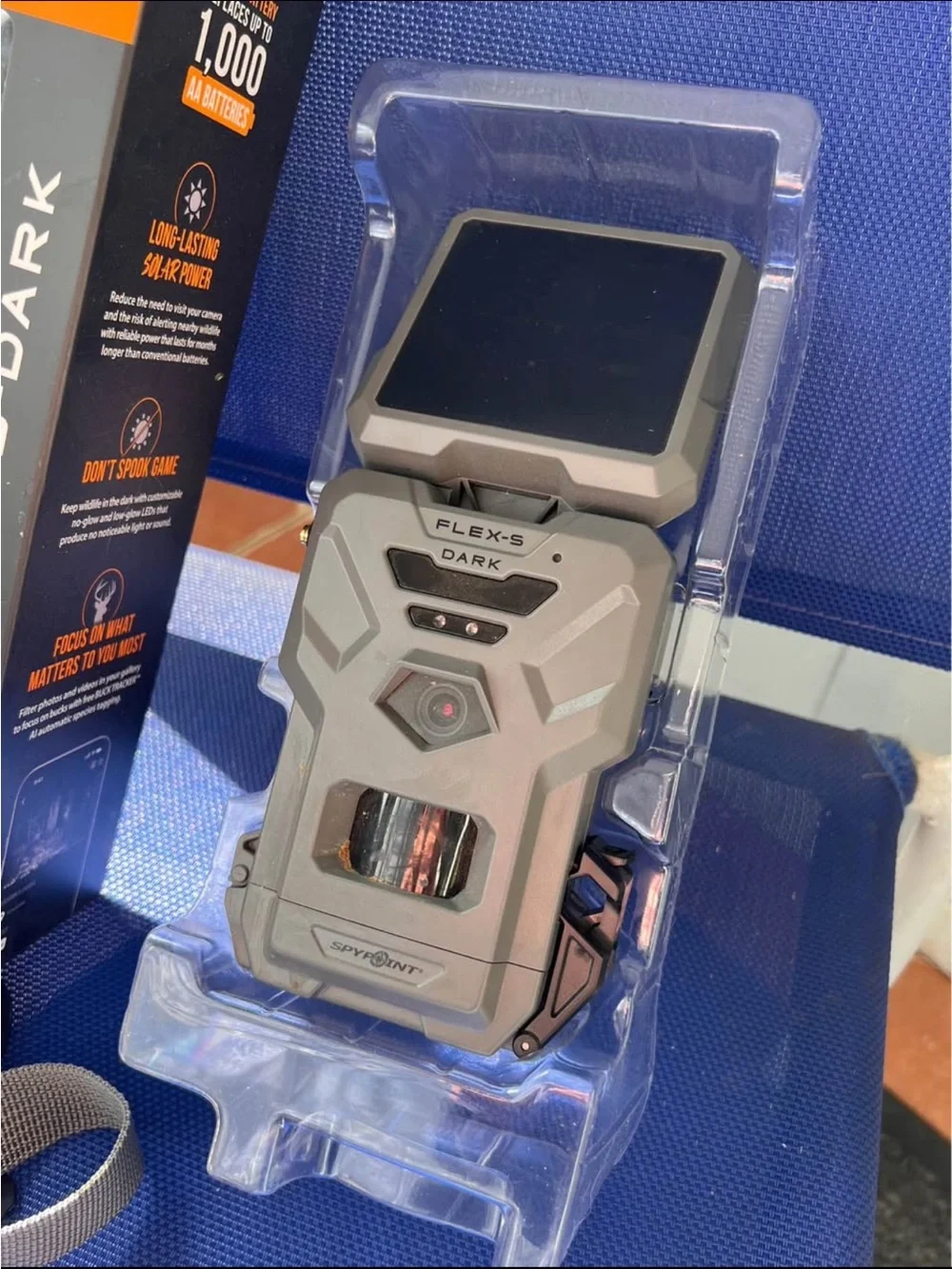 Spypoint FLEX-S DARK Solar Cellular Trail Camera - Gray