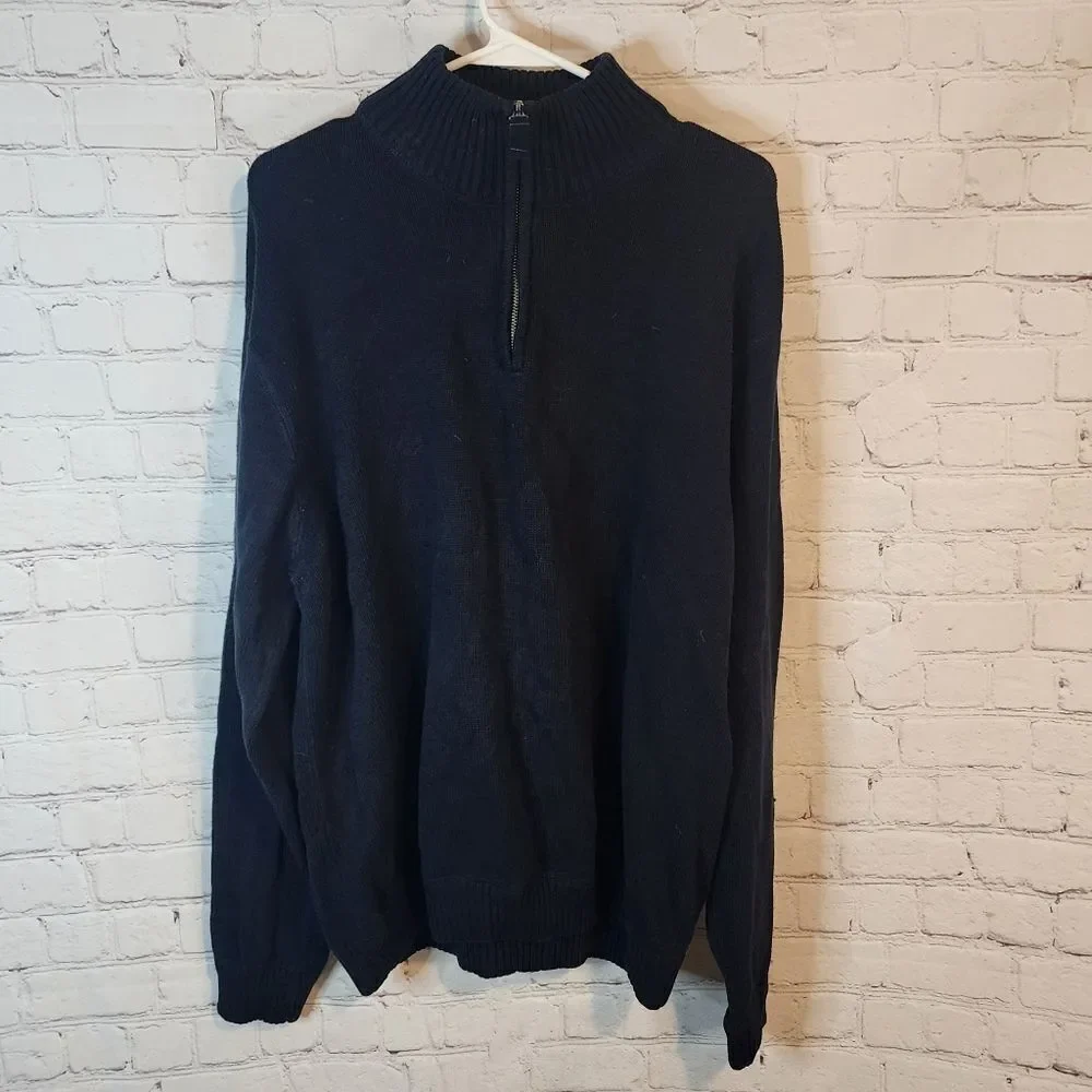 Men's Eddie Bauer zip-up turtleneck sweater, size XL