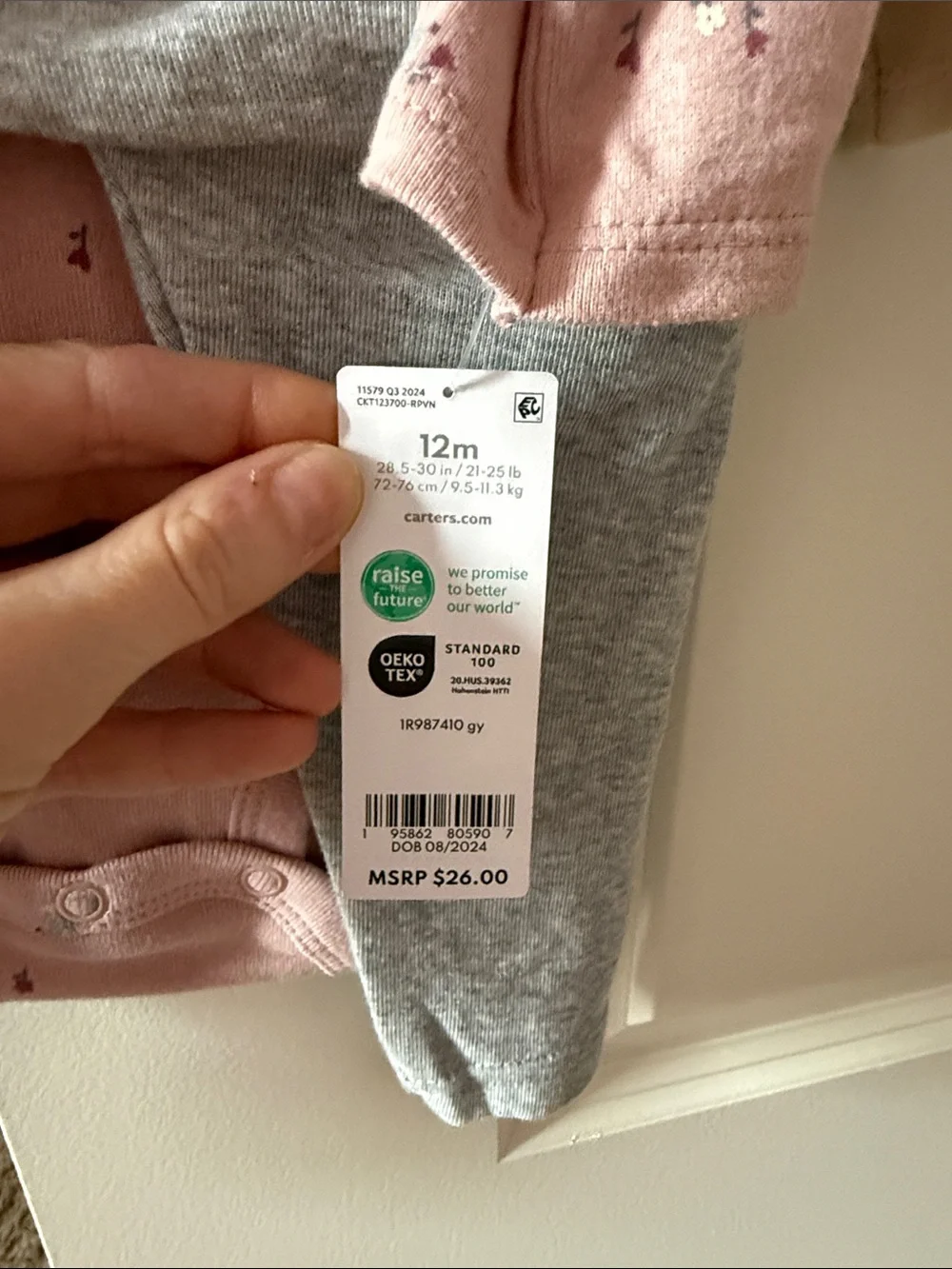 Carters cream long