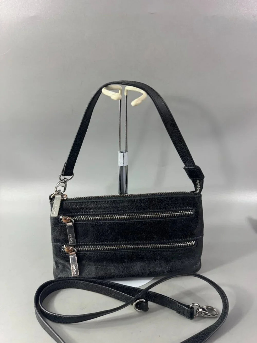 Hobo International Black Leather Crossbody Shoulder/Crossbody Bag