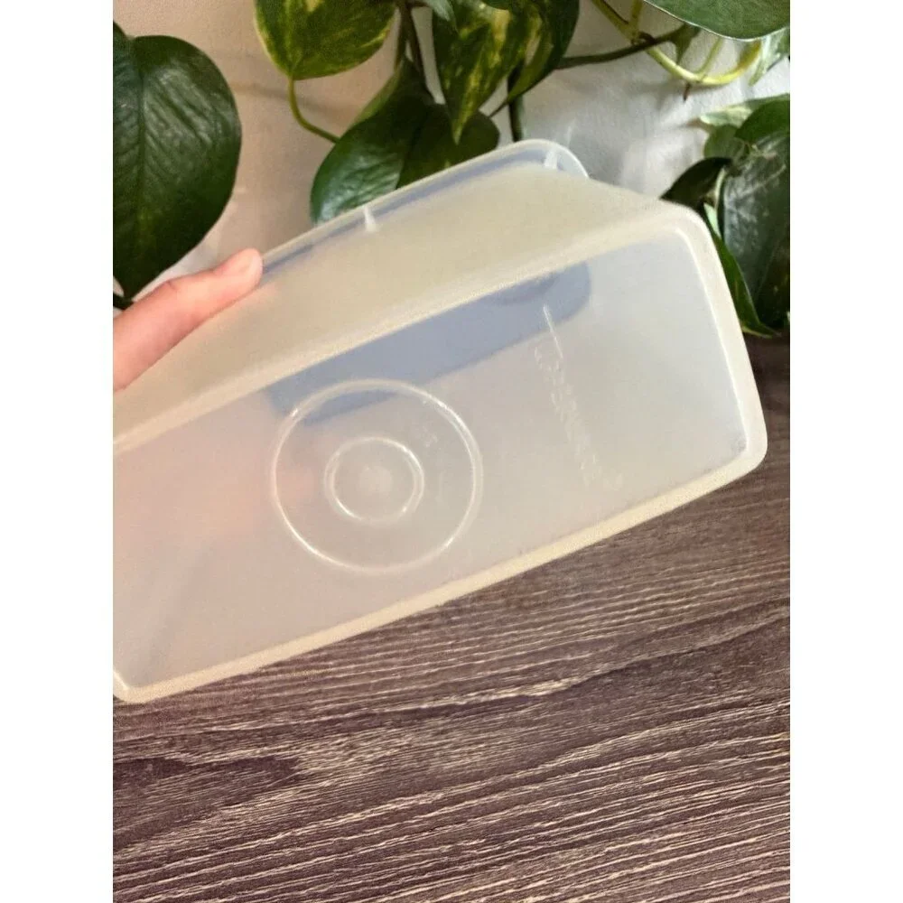 Vintage Tupperware blue lid