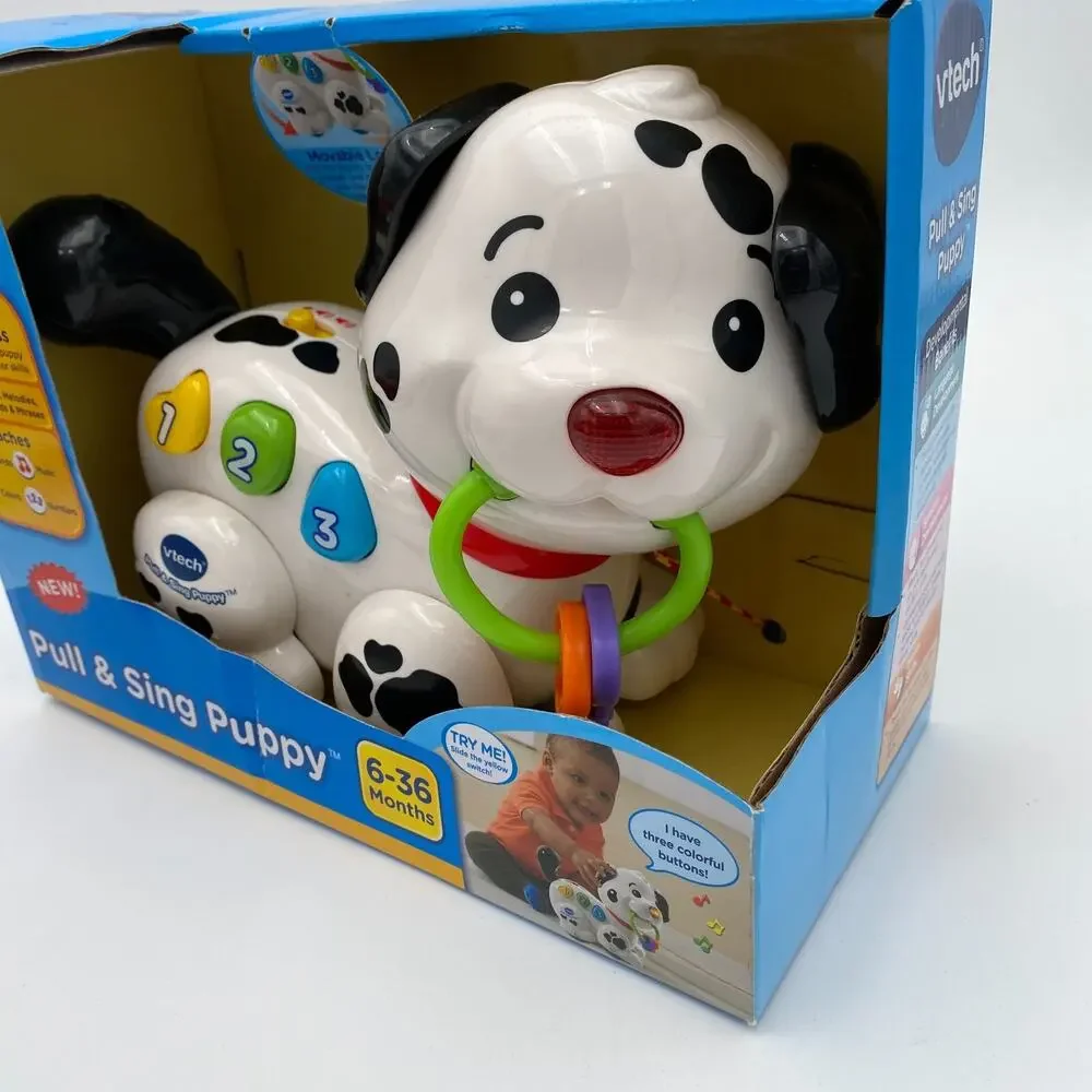 VTech Baby Pull and Sing Puppy Teaches 6-36 months New In Box