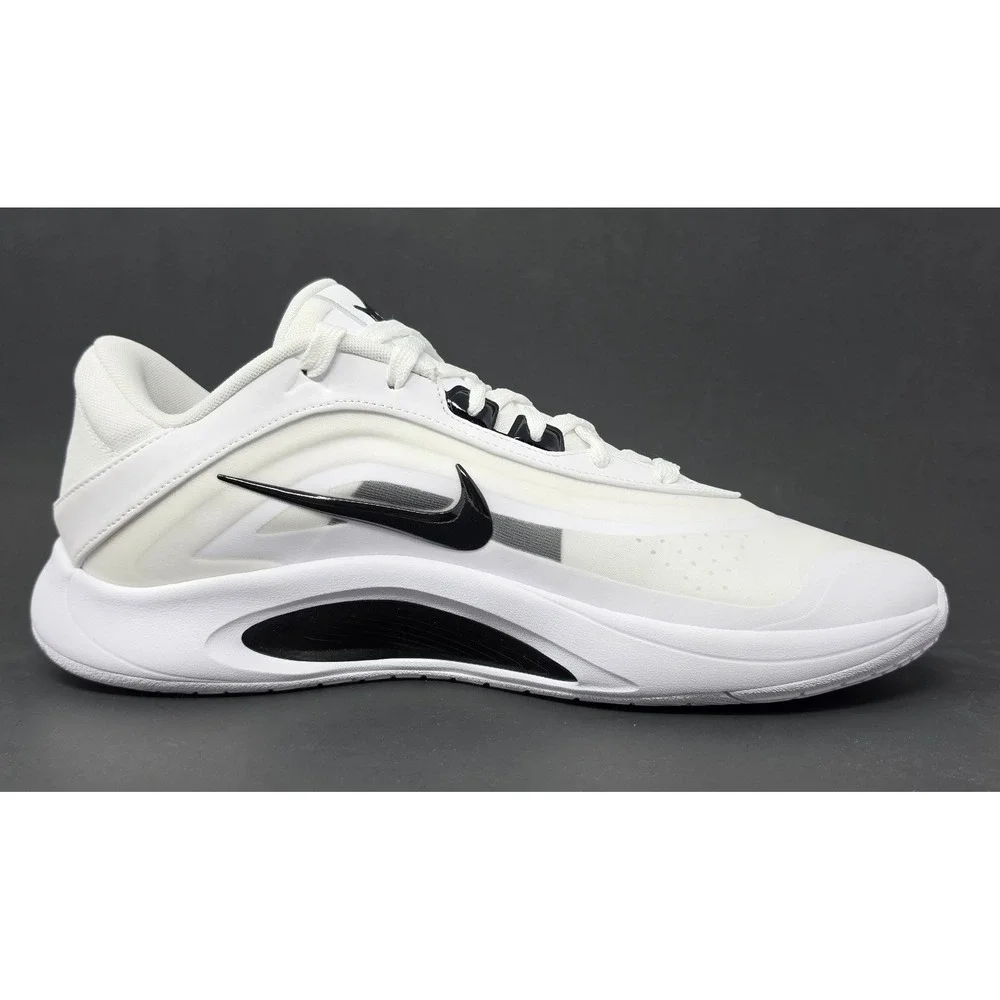 Nike A'One Aja Basketball Shoes White Black HQ8500-100 Men's 11.5/Women's 13