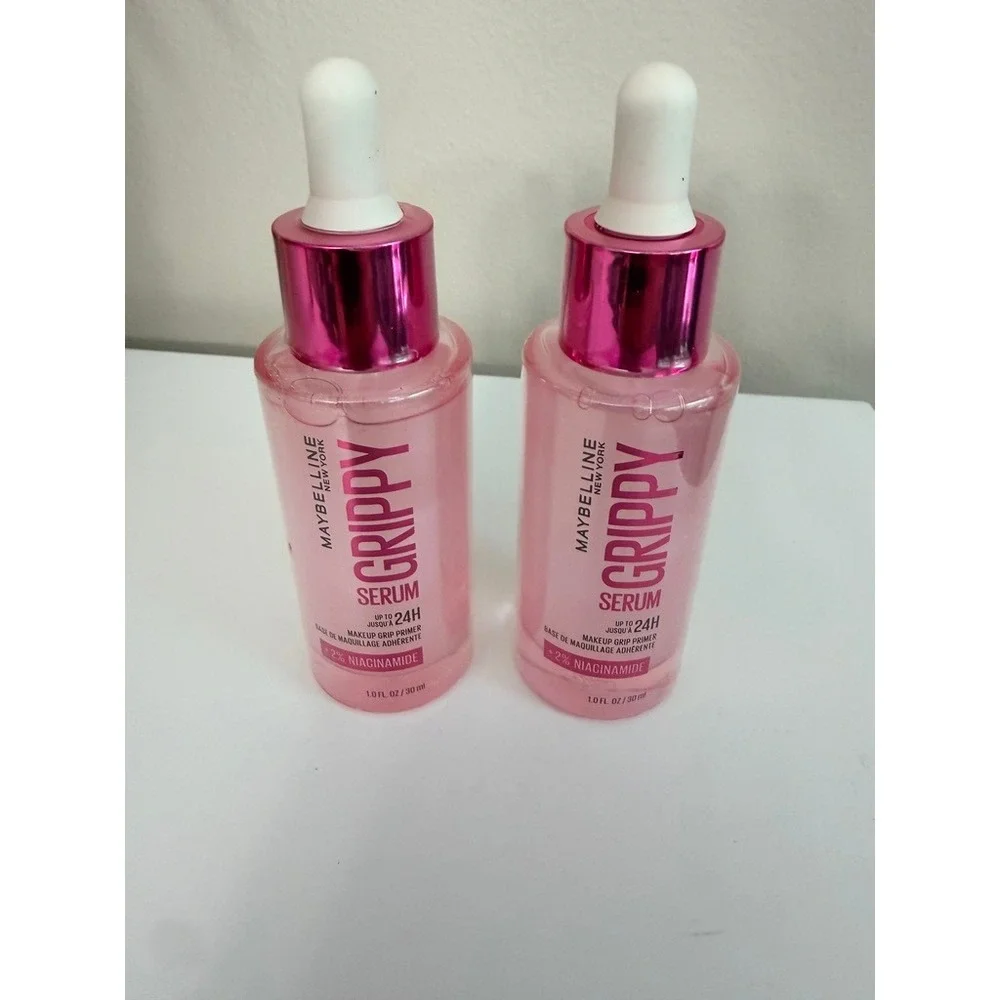 Maybelline Grippy Serum Primer Women 1oz Pink 2% Niacinamide 2PK NWT