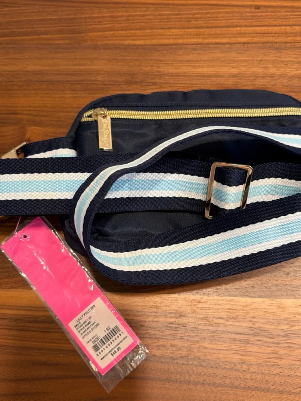 N/A navy satin