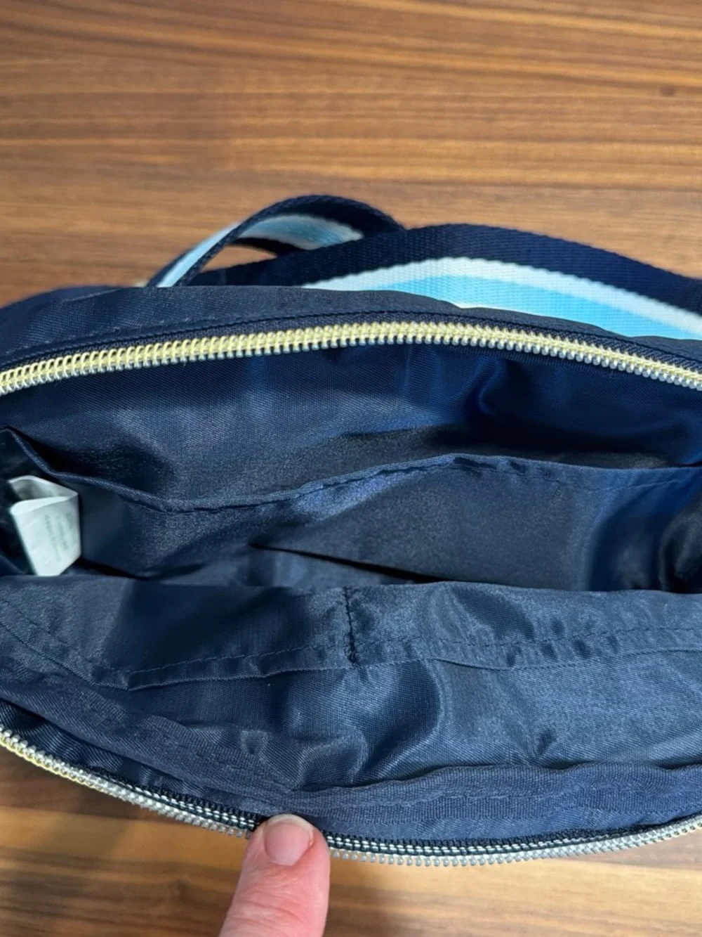 N/A navy satin