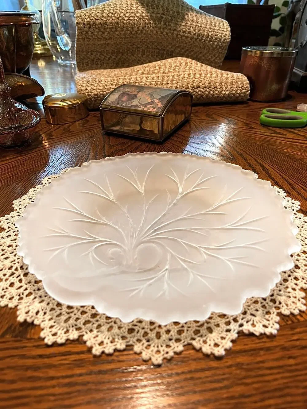 Indiana Glass Frosted Textured 