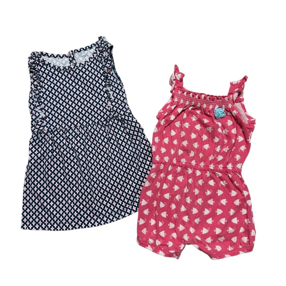 Carter's | Toddler Baby Girl Dress Romper Bundle Lot | 18M