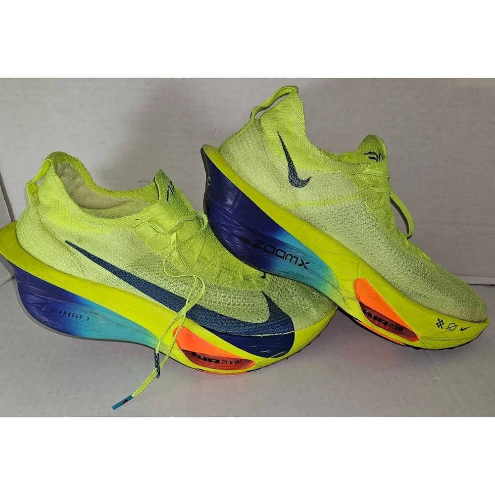 Mens SZ 13 Nike Alpha Fly 3 Volt Dusty Cactus Concord Athletic Shoes FD8311-700