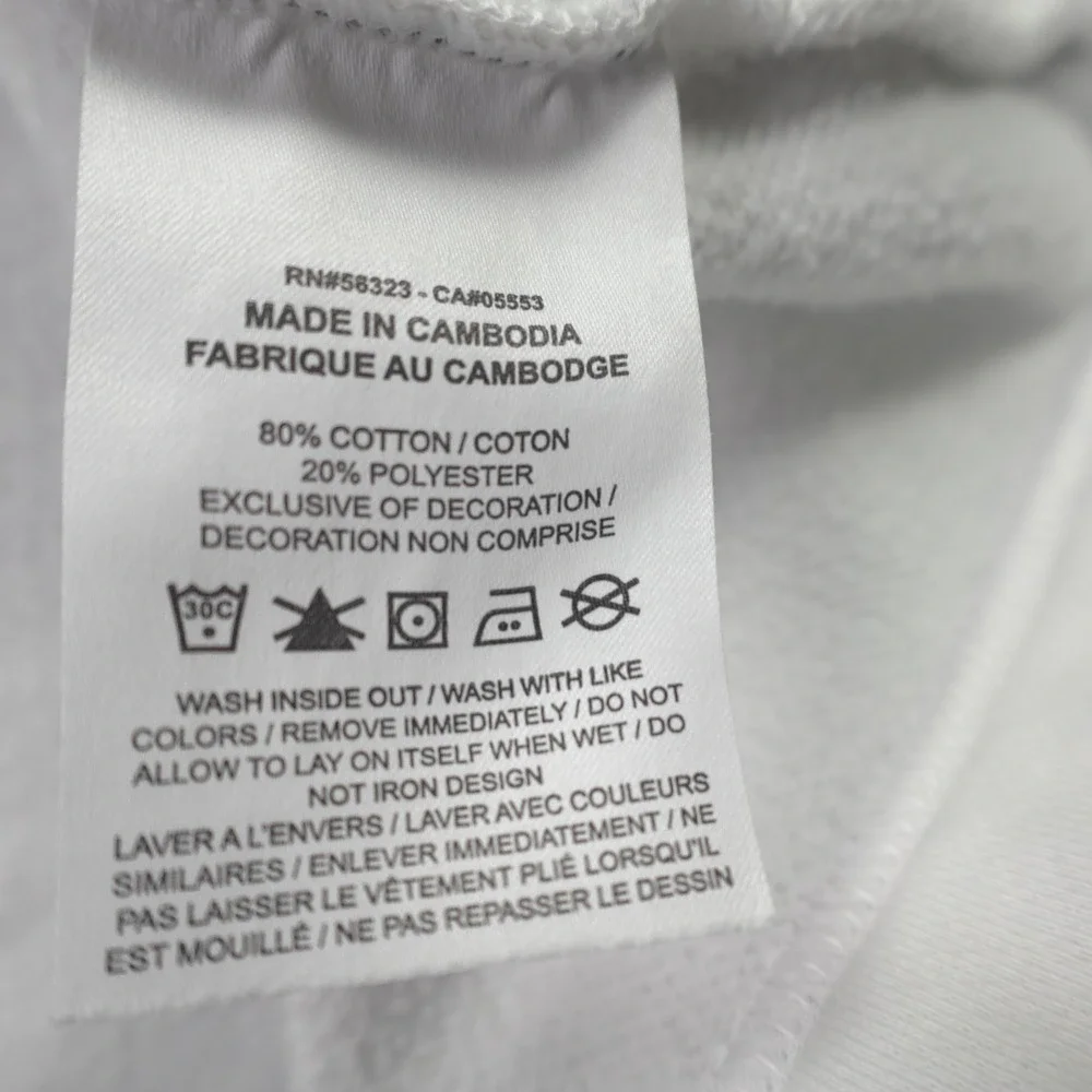Nike Sweatshirt Womens Small White Funnel Neck Athleisure Pullover Logo