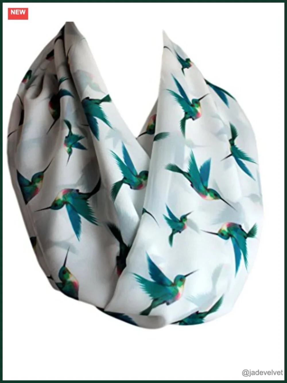 Infinity Scarf Circle Loop Double Layer Chiffon Scarf