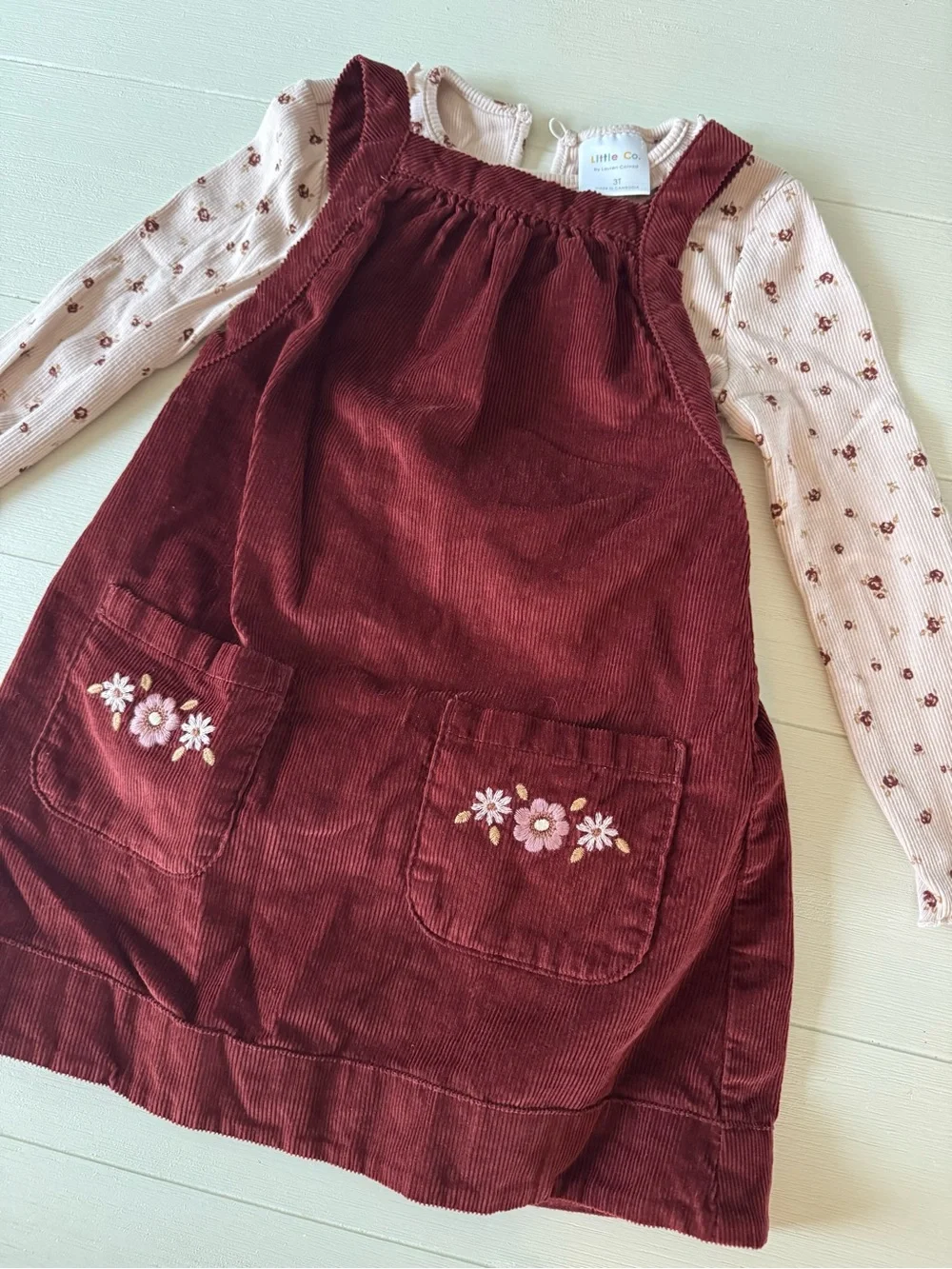 Little Co. By Lauren Conrad corduroy pinafore