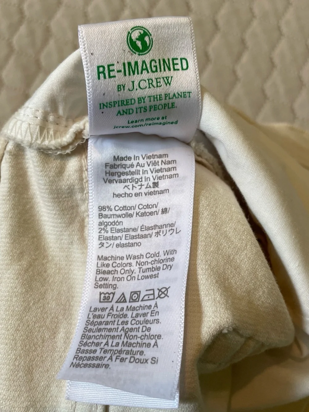 J. Crew cream colored
