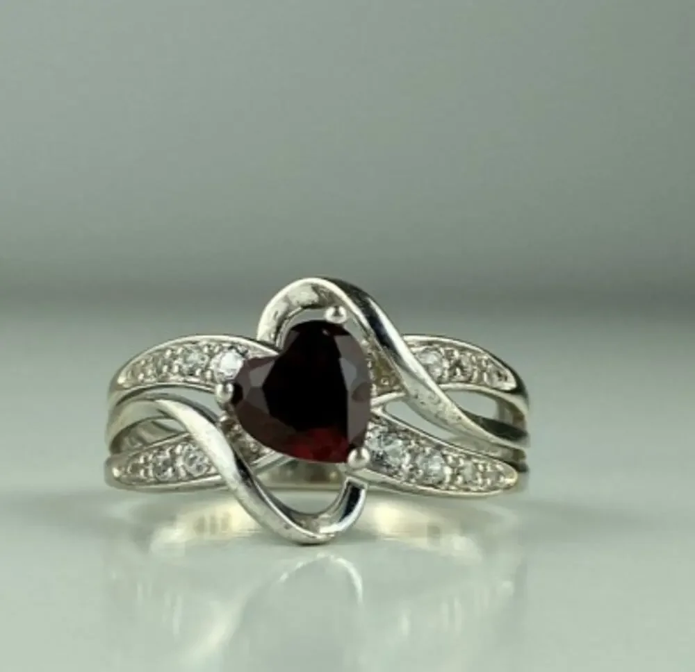 925 Sterling Silver Spinel & CZ 