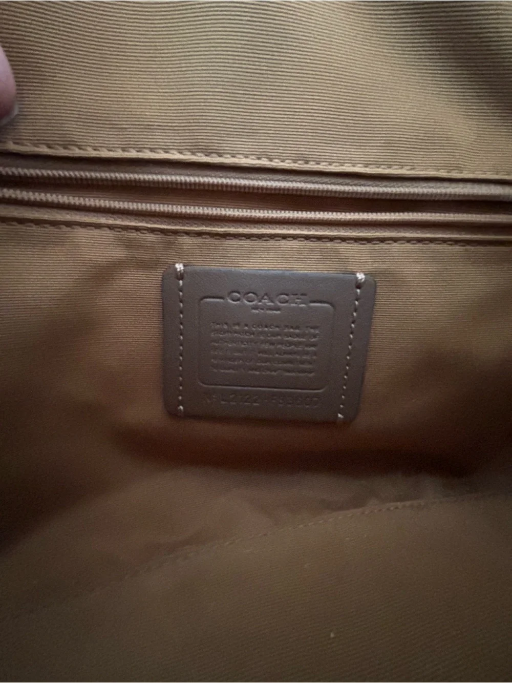 Coach satchel signature