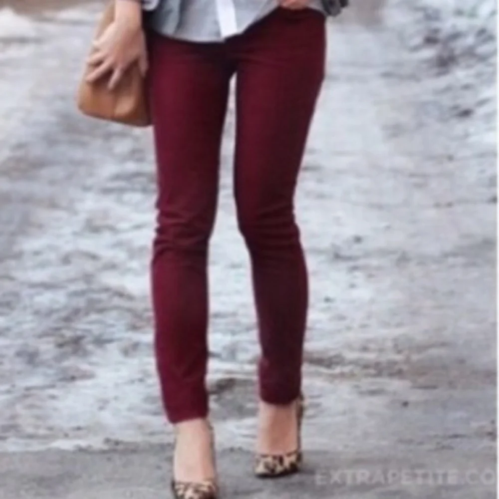 J. Crew Corduroy burgundy pants