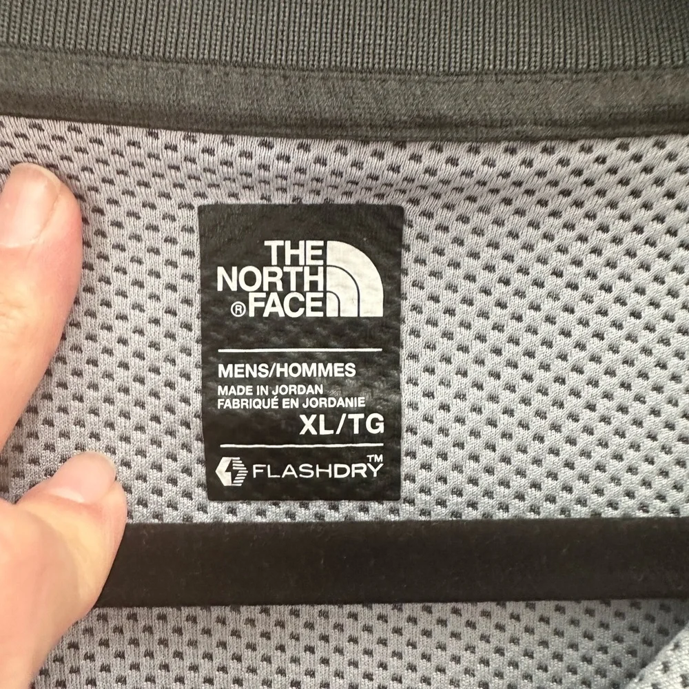 The North Face gray flashdry‎ polo shirt men’s size XL
