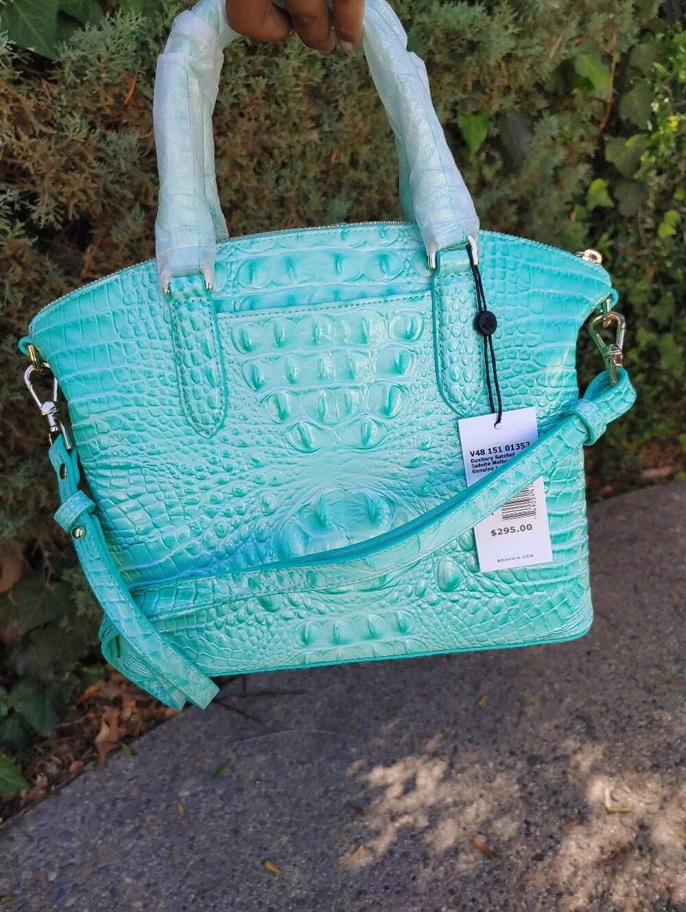 Jadeite Large Duxbury Satchel Brahmin NWT