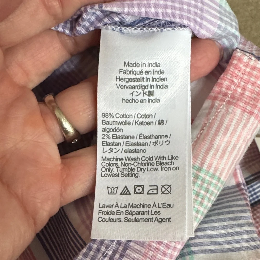 J. Crew lightweight plaid