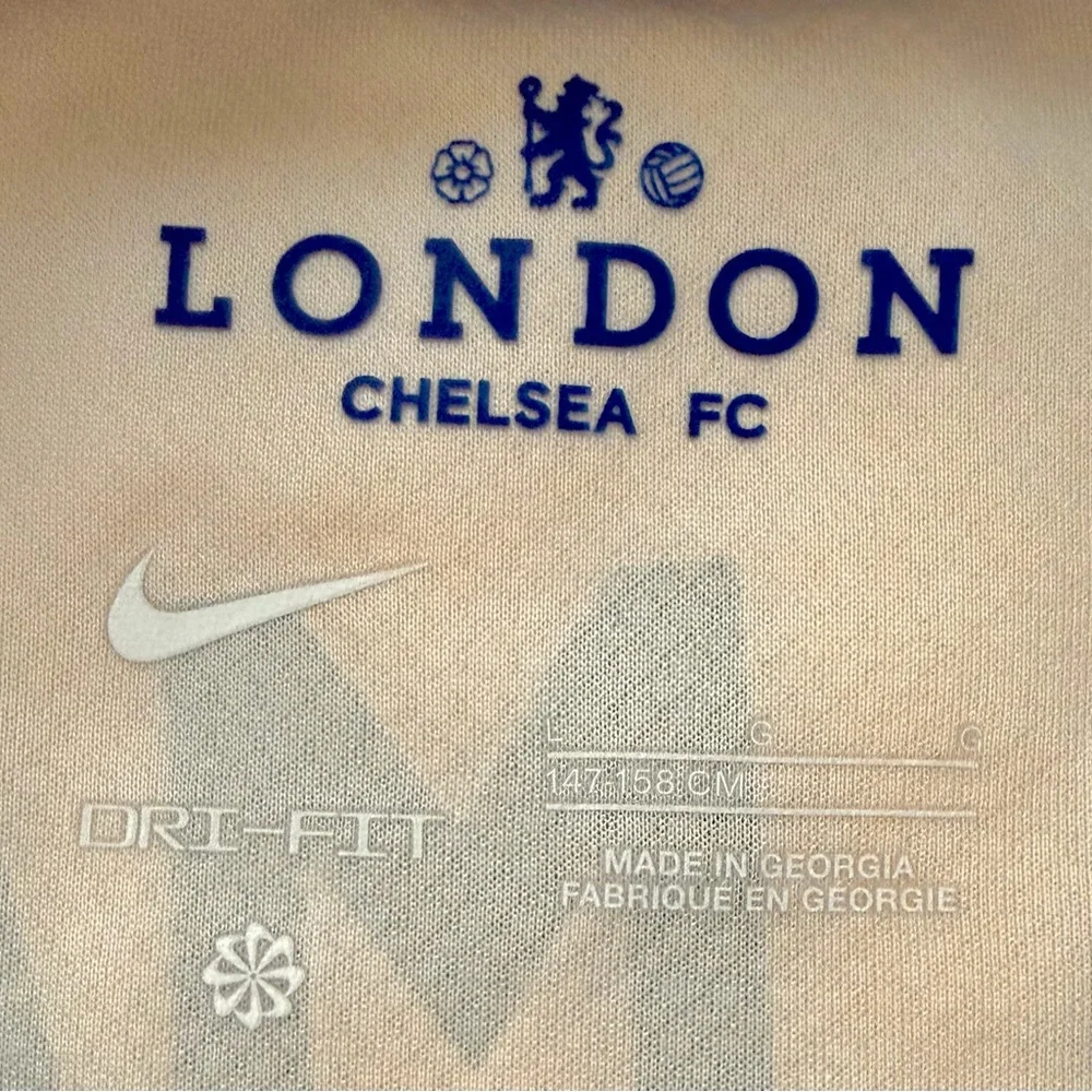Nike Chelsea Football Club Soccer Jersey Large #20 Palmer Cream Blue Orange
