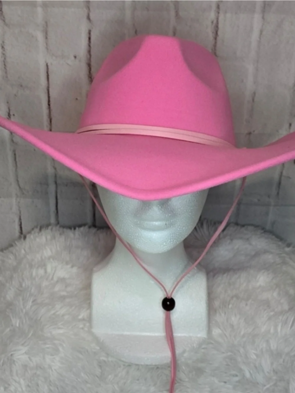 Hot Pink Western Cowboy Hat | Size 57 | Adjustable Chin Strap